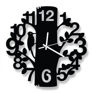Decorative Wall Clock Black DC-1021