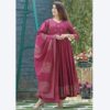 Red Anarkali Suit With Printed Dupatta SD276